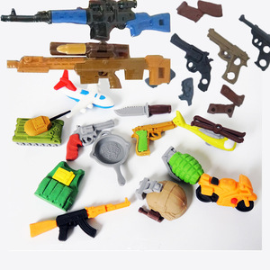 奇好创意橡皮擦吃鸡像皮和平精英绝地求生手枪像皮玩具AWM拆卸98K拼装M416造型AKM儿童M24小学生男孩幼儿园。