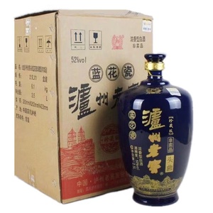 泸州老窖蓝花瓷头曲珍藏版52度浓香型白酒整箱特价2.5L新款老款