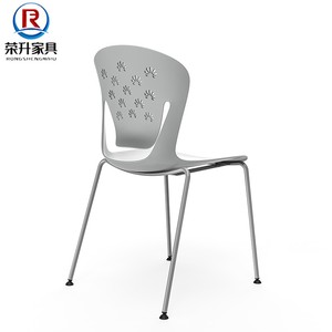塑钢学生培训椅四脚会议椅简约食堂餐椅可堆叠加厚学员课桌椅一套