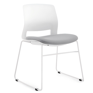 会议椅培训椅子靠背椅简约宿舍塑料可叠放无扶手办公室凳子会议室