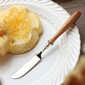 黄油刀高端木柄果酱抹刀牛油刀奶酪油涂抹酱刀花生酱吐司面包刮刀