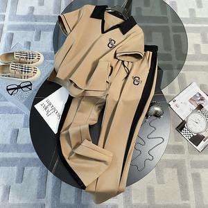 运动套装品牌专柜正品女夏款短袖polo领高端欧货欧洲站休闲两件套