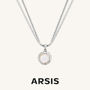 ARSIS流光白月光蛇骨链法式轻奢简约百搭饰品小众设计感项链女