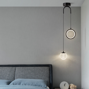 帕莎卧室床头灯轻奢长线北欧灯具现代简约创意个性极简小吊顶灯饰