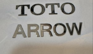 现货金属分体标TOTO卫浴橱柜铜镍电铸标转印贴厨卫品牌logo标签贴