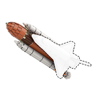 砖友MOC发现号航天飞机火箭模型发射台助推器中国拼装积木玩具