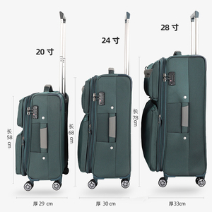 拉杆箱欧美大容量28寸布箱男女万向轮旅游24寸行李箱20寸登机箱子