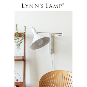 Lynn's立意 北欧伸展长臂壁灯 工作室中古包豪斯折叠简约卧室床头