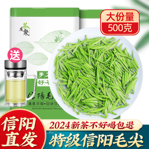 信阳毛尖2024新茶叶毛尖茶特级嫩芽雨前浓香绿茶自己喝500g散装