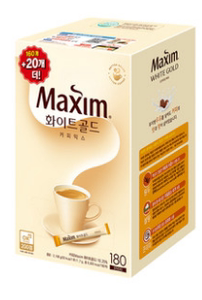 韩国西食品麦馨白金Maxim三合一180条礼盒速溶咖啡