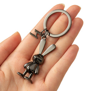 高品质小兔子钥匙扣精致礼盒装汽车链男女可爱书包挂件网红锁匙圈