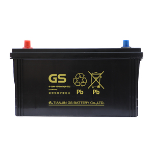 GS/杰士蓄电池6-QW-198min 115E41R叉车工程车汽车100A免维护电瓶