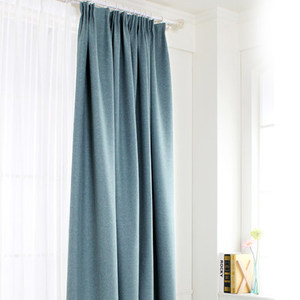 深圳窗帘定做免费上门测量纯色加厚棉麻简约窗帘遮光卧室客厅窗帘