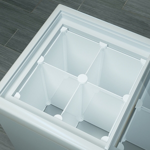 小冰柜置物架内部多分层隔板隔断分格冰箱分类收纳神器冷柜分隔栏
