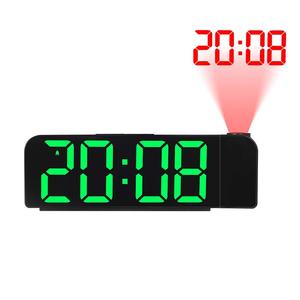 LED新款简约投影闹钟大字体彩色显示电子钟数字闹钟带温度8013