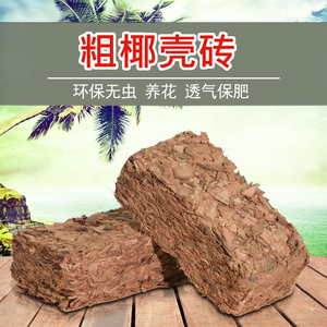 进口椰砖君子兰营养土兰花粗颗粒椰壳砖椰土爬宠垫材种花种菜基质