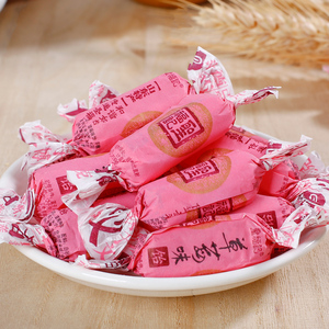 草莓味高粱饴软糖500g水果糖麦芽糖零食水果味软糖圣福记