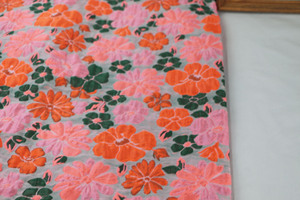 韩国进口 彩色荧光色立体提花工艺设计师服装面料布料diy