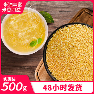 新货小米 500g 山西黄小米 粗粮杂粮小黄米粥粟米