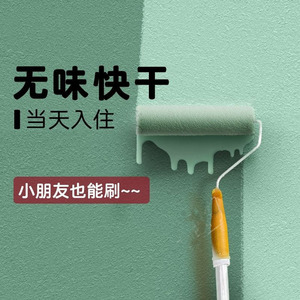 乳胶漆室内家用环保无甲醛白色自刷涂料可擦洗墙面漆防水防霉内墙