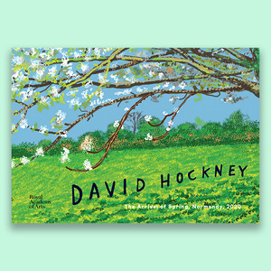 超好看！大卫·霍克尼诺曼底的春天系列绘画风景田野装饰海报6送1