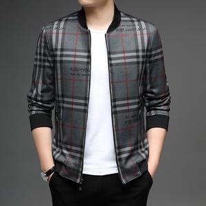 2021春秋潮流韩版夹克男式长袖男士商务时尚休闲风衣外套一件代发