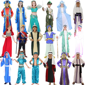 六一儿童节印度舞茉莉公主衣服 COS男女运动会阿拉伯迪拜王子服装