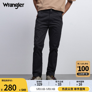 Wrangler威格24春夏新款梦险工装系列多色男士舒适百搭休闲长裤