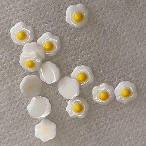 【7mm仿真荷包蛋】童趣树脂可爱鸡蛋DIY手工制品搭配装饰品太阳蛋