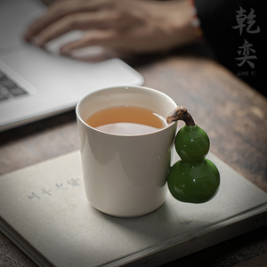 创意陶瓷泡茶马克杯手工家用水杯个人杯办公杯葫芦茶水杯功夫茶具