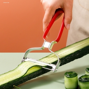 黄瓜削薄片造型刀大茄子西葫芦刨丝萝卜工具不锈钢双头切丝刮片器