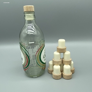 小红书同款大象牌苏打水玻璃瓶盖子空瓶再利用塑料啤酒瓶盖塞子