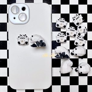 几何熊猫相机JYKYS食玩隐藏奶油胶diy散货配件微缩玩具摆件盲盒