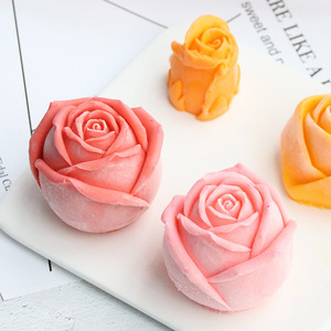 6连玫瑰花慕斯硅胶模具情人节蛋糕装饰DIY烘焙工具创意甜品磨具