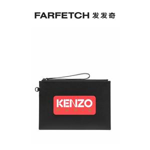 KENZO男士logo印花手拿包FARFETCH发发奇