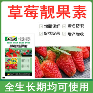 草莓专用叶面肥钙肥花芽分化授粉药坐果膨大增甜剂营养液家用盆栽