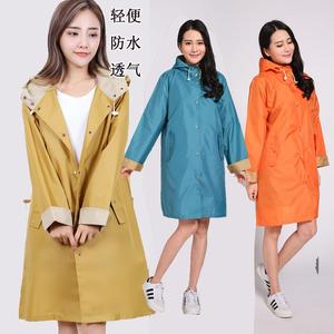 雨衣外套女成人时尚徒步风衣韩版防水长款雨披日本电商定制