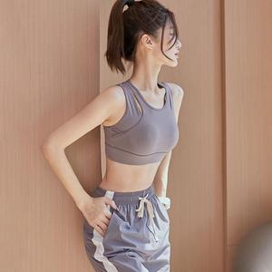 大码防震运动内衣夏季新款韩版美背文胸健身跑步背心式舒适瑜伽服