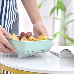 欧土酷 9624家用塑料水果篮北欧水果盘子果盘创意简约零食收纳篮