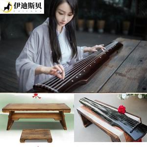 用于摄影桌子新款中国风古装道具古琴黑色古筝复古表演拍照七弦伏羲琴适