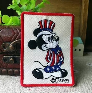 儿童Mickey米奇老鼠 卡通可爱布贴衣服补丁刺绣 童装熨烫衣贴