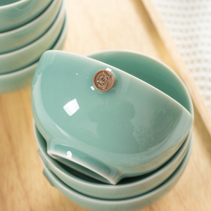 陶瓷碗中式家用米饭碗单个饭碗创意十二生肖碗青瓷餐具4.5英寸碗