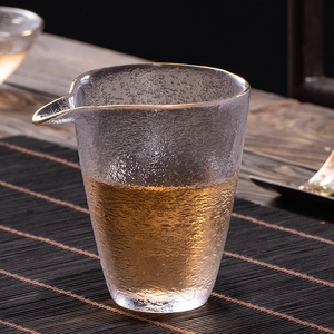 孟瀚水晶公道杯茶漏套装高档玻璃分茶器加厚耐热公杯日式锤纹茶海