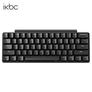 ikbc无线蓝牙键盘机械键盘cherry樱桃轴61键小键盘办公W200Mini黑
