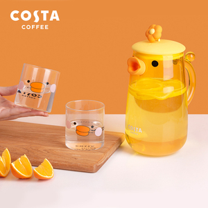 COSTA高颜值冷水壶玻璃耐高温夏家用凉白开大容量卡通鸭鸭凉水壶