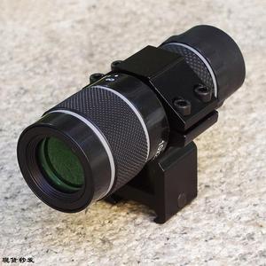。倍镜瞄准器可调节望远镜瞄具导轨弹弓10倍镜光学单筒猫头鹰配件