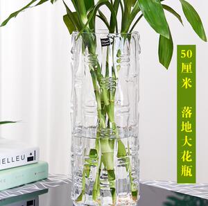大麦干花装饰花器适合插银柳的花瓶30cm50高客厅餐桌玻璃水培花瓶 阿里巴巴找货神器