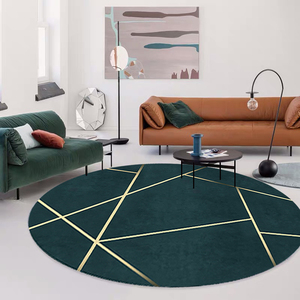 北欧网红圆形地毯客厅现代简约风吊篮转椅地垫卧室梳妆台地毯