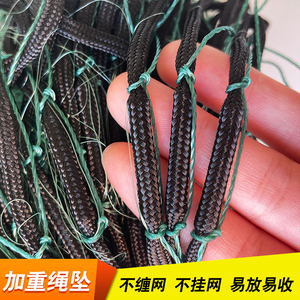 三层鱼网1.5米2米3米高100米绳坠挂子包坠渔网粘网丝网捕鱼网