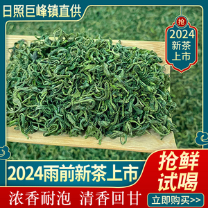 正宗山东日照绿茶2024年新茶春茶特级茶叶散装浓香豆香板栗香茶叶